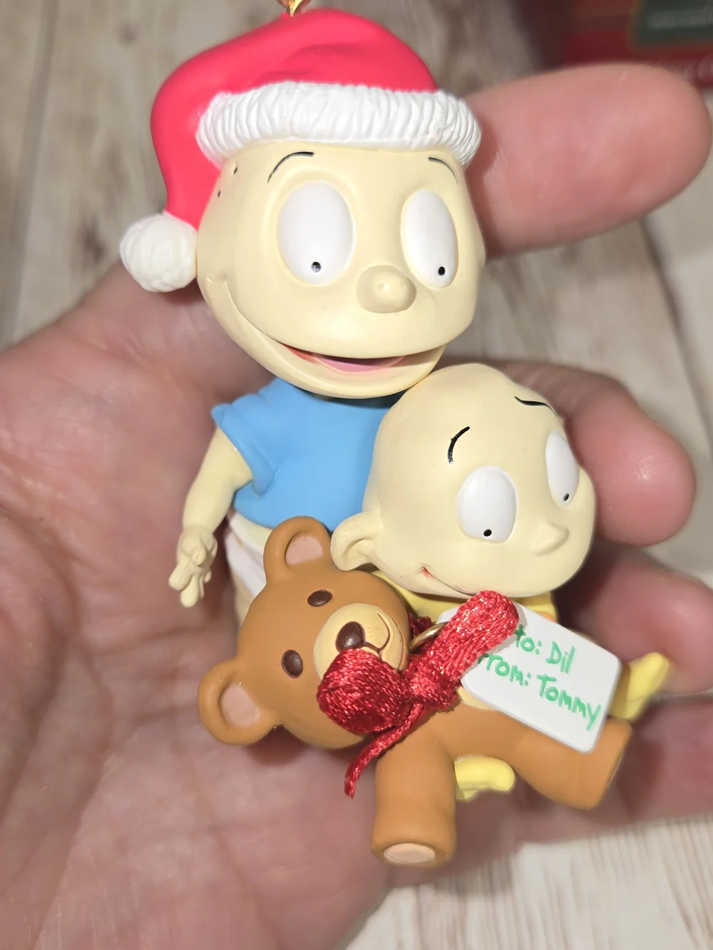 1999 Rugrats Christmas Ornament Carlton Cards Tommy Dil Nickelodeon w/ Box